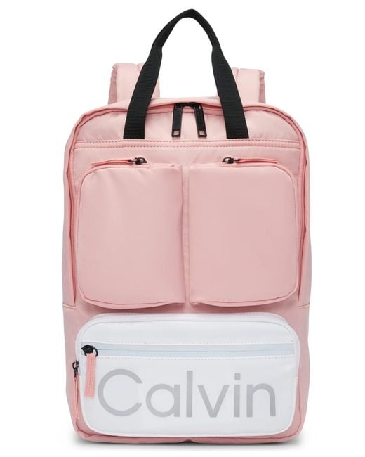 Calvin Klein Pink Casual Lightweight Backpack