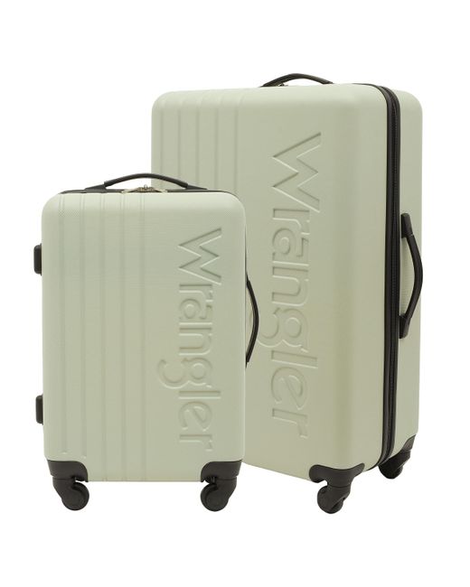 Wrangler Green 2 3 Pc Hardside Spinner Luggage Set
