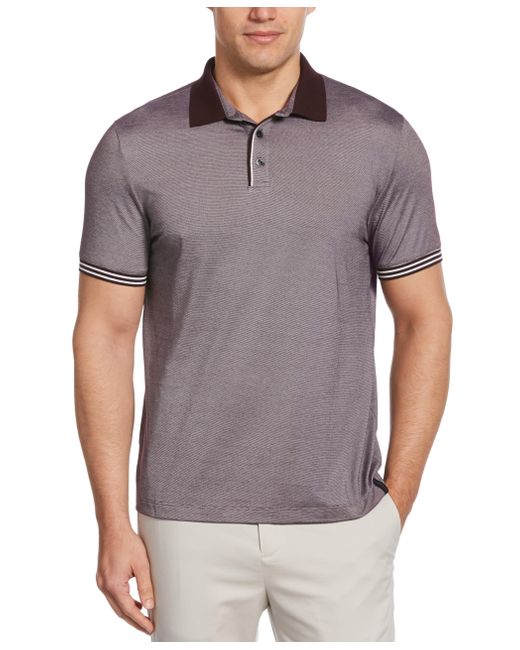 Perry Ellis Gray Icon Polo Shirt With Solid for men