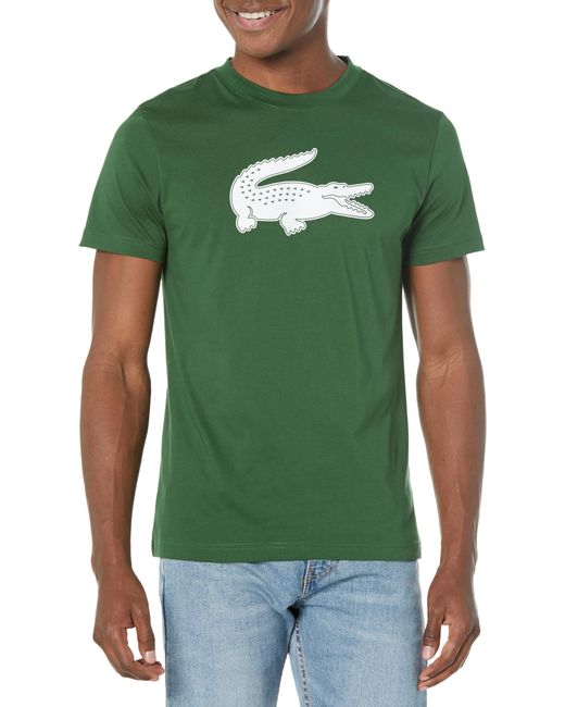 Lacoste Green Sport Short Sleeve Ultra Dry Croc Graphic T-shirt for men
