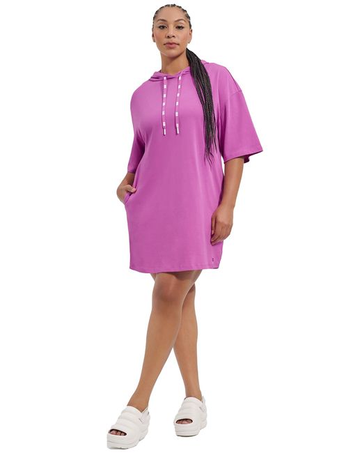 Ugg Purple Kassey Hooded T Shirt Dress Shirt