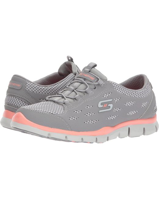 Skechers Synthetic Gratis-breezy City Sneaker in Gray/Coral (Gray) - Save 46%  - Lyst