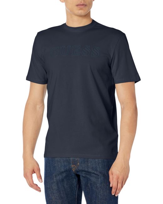 Guess Blue Short Sleeve Alphy T-shirt for men