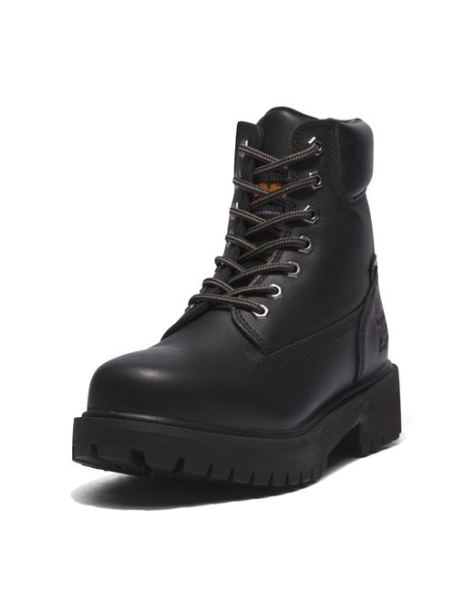 Timberland Black Direct Attach 6 Inch Soft Toe Insulated Waterproof Industrial Work Boot for men