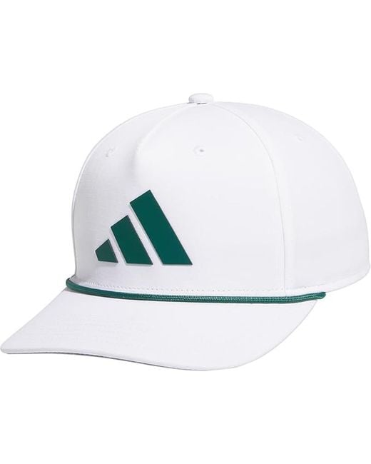 Adidas White Midrange Snapback Hat for men
