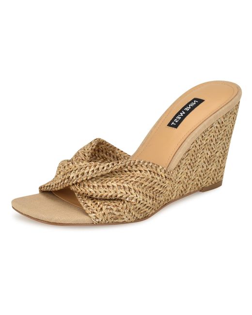 Nine West Natural Nikhil2 Wedge Sandal