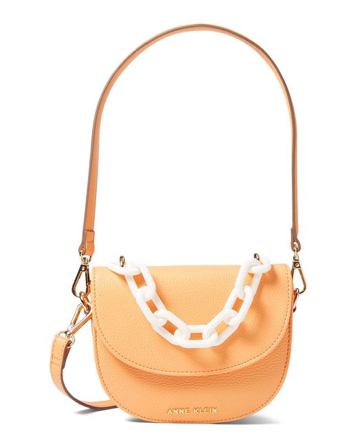 Anne Klein Mini Convertible Shoulder Bag With Resin Chain Lyst