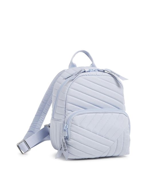 Vera Bradley Blue Cotton Mini Backpack Purse