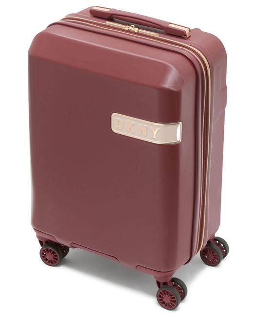 DKNY Purple Spinner Hardside Carryon Luggage