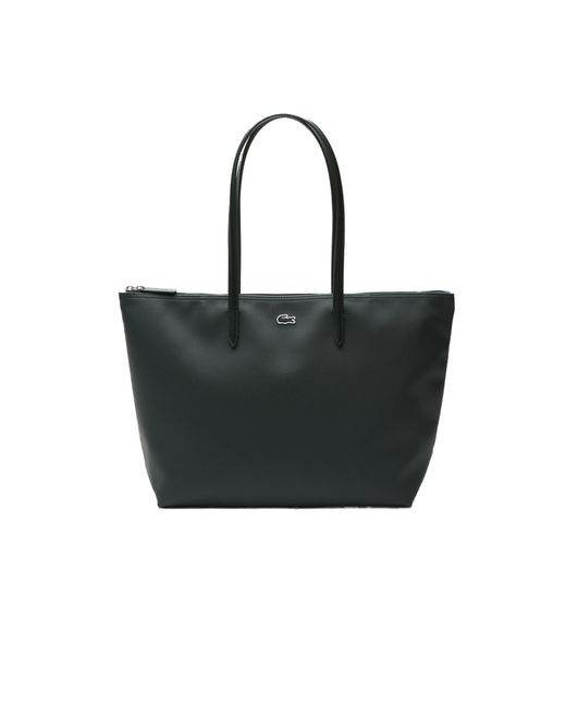 Lacoste Black Womens Large Shopping Bag