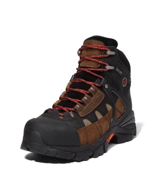 Timberland Brown Hyperion 6 Inch Xl Alloy Safety Toe Waterproof Industrial Hiker Work Boot for men
