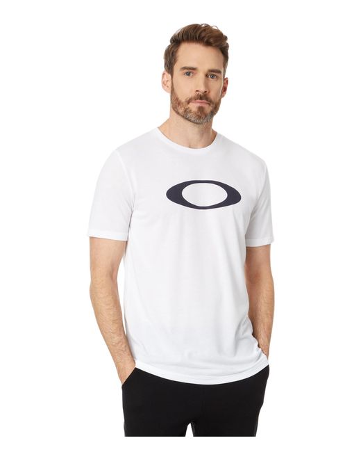Oakley White Erwachsene O-Bold Ellipse Tee T-Shirt