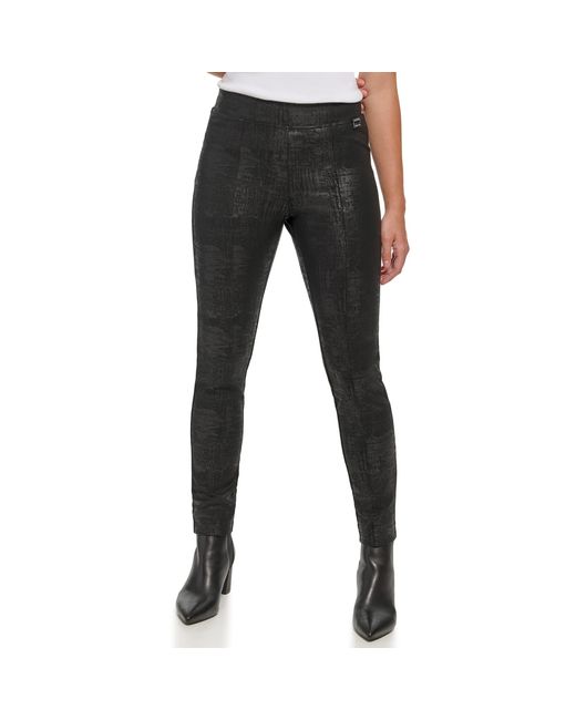 Calvin Klein Black Comfortable Ponte Fitted Pants