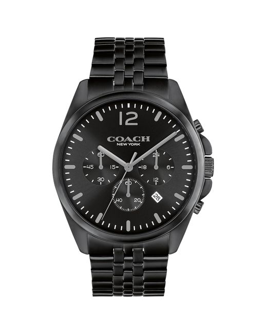 COACH Black Greyson Versatile Watch | Functional Elegance | Stylish Timepiece For Everyday Wear | Water Resistant for men