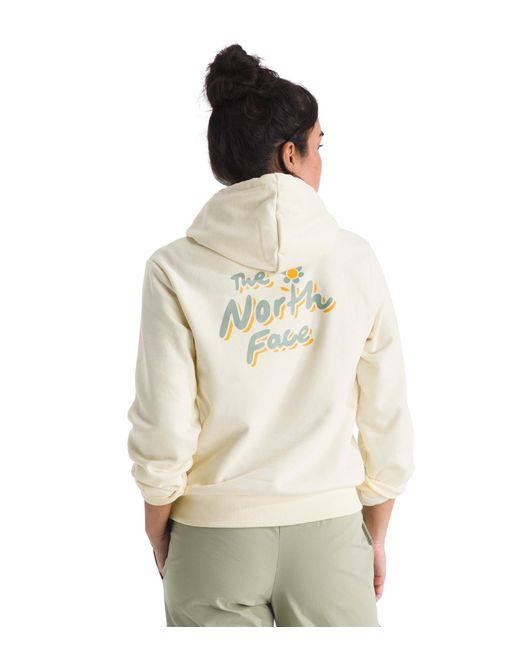 The North Face White Evolution Floral Cloud Hoodie | 2 Piece Hood With Adjustable Drawcord