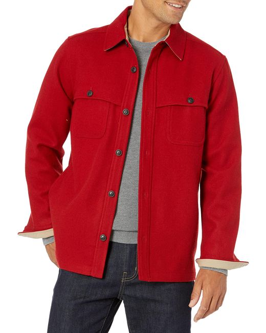 Pendleton Red Heston Wool Coat for men