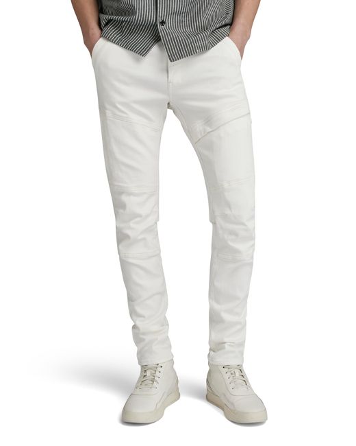 G-Star RAW Gray Rackam 3d Skinny Fit Jeans,new White,32w X 30l for men