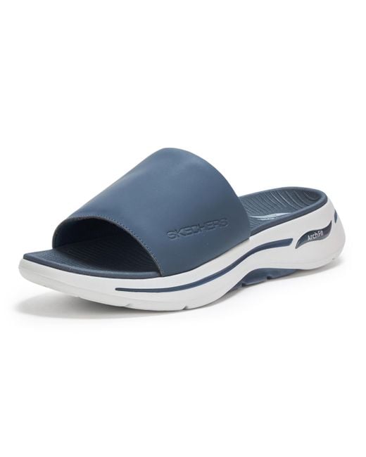 Skechers Go Walk Arch Fit Gradual Sandal in Blue for Men Lyst UK