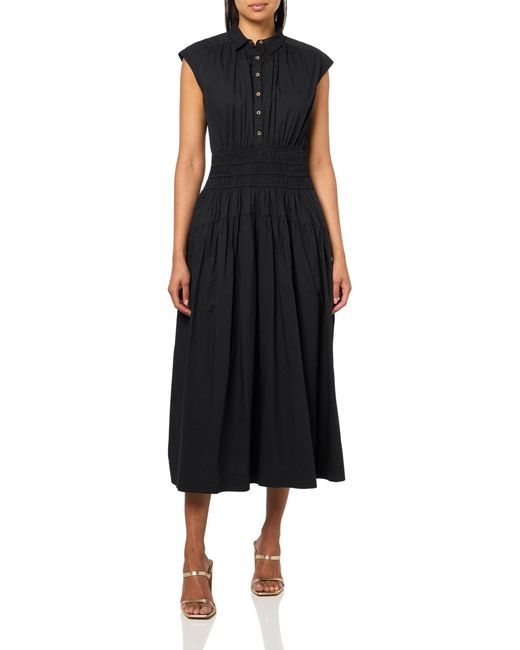 midi dress short sleeve formal Karen Kane Women's Short Sleeve Contrast Midi Dress - Multi - Size XS