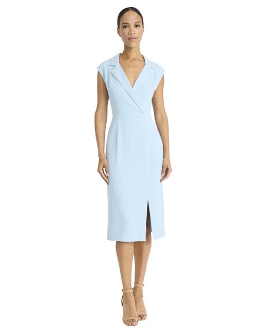 Maggy London Women's Blue Neck - Sleeveless Professional Wear - Formal Evening - www.rajagirimanappuram.com Maggy London Women's Blue Neck - Sleeveless Professional Wear - Formal Evening - www.rajagirimanappuram.com