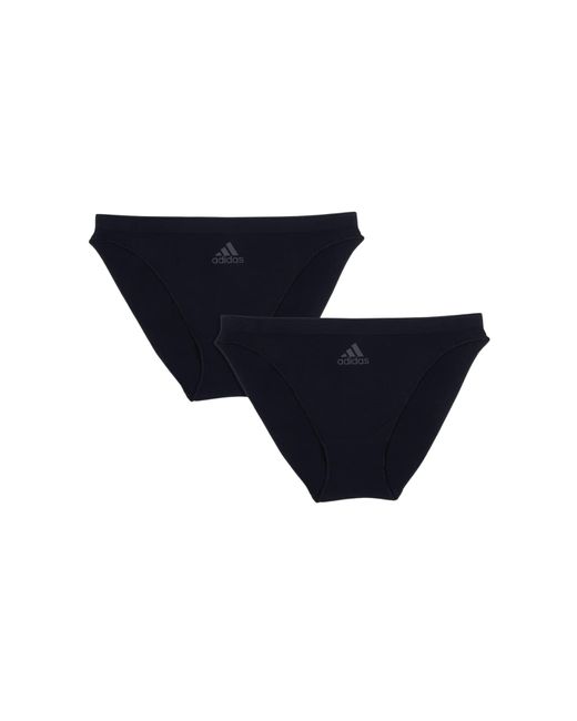 adidas Seamless Micro Stretch Underwear Bikini Panty in Blue | Lyst