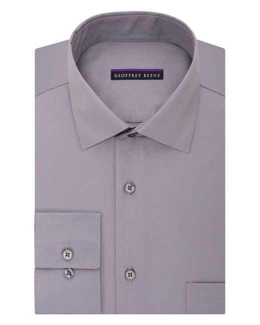 geoffrey beene mens dress shirts regular fit solid sateen