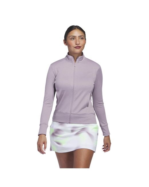 Adidas Purple Women's Ultimate365 Textured Jacket