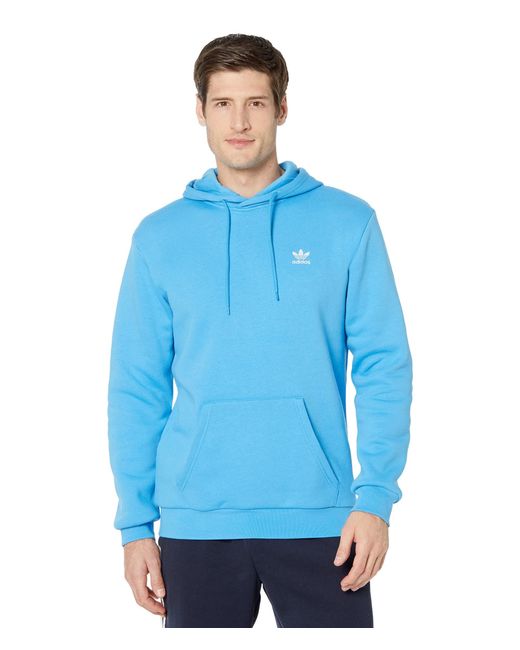 adidas Originals Men's Blue Adicolor Essentials Trefoil Hoodie