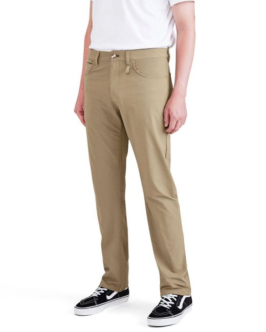 Dockers Straight Fit Go Jean Cut Pants in Natural for Men | Lyst