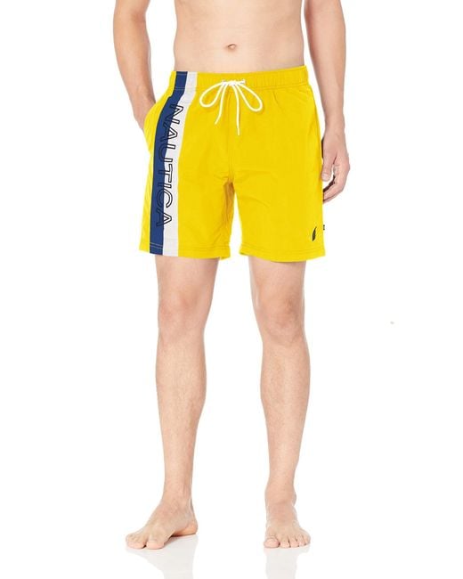 yellow nautica swim trunks