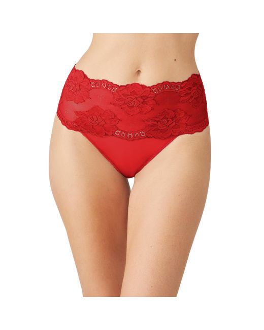 Wacoal Red Light And Lacy Hi Cut Panty