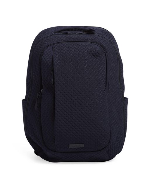 Vera Bradley Blue Microfiber Large Travel Backpack Travel Bag