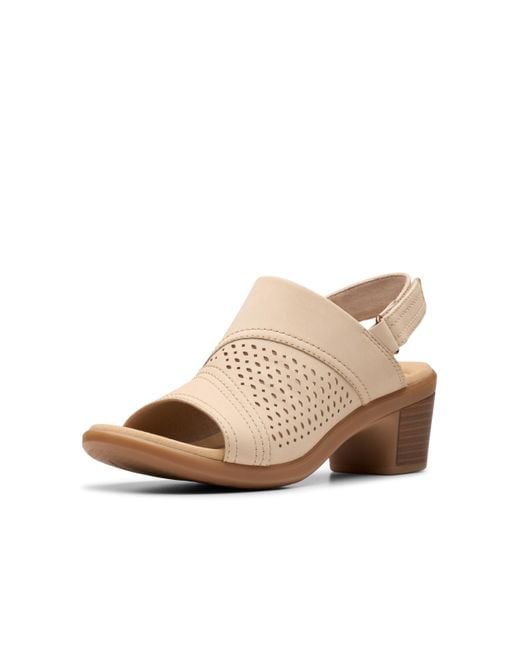 Clarks Natural Emily 2 Mist Heeled Sandal