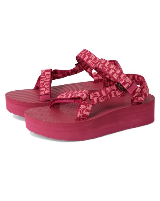 Teva Red Flatforuniversal Sandal