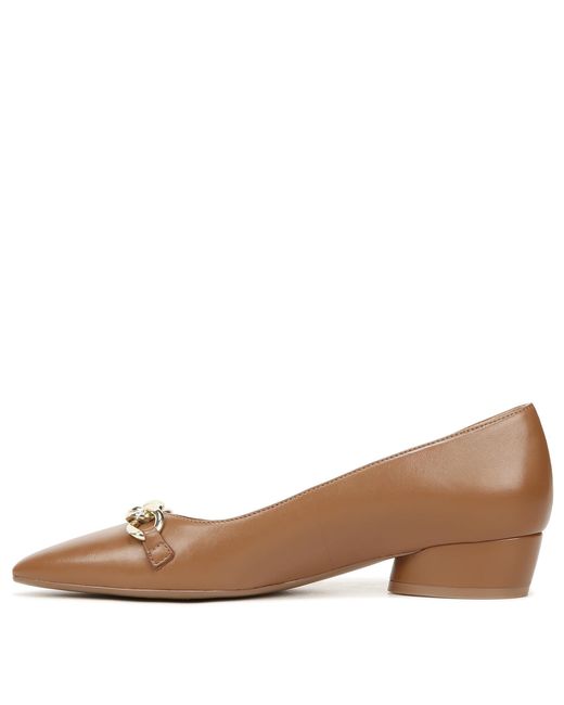 Naturalizer Brown Becca Pointed Toe Low Heel Flats Ballet
