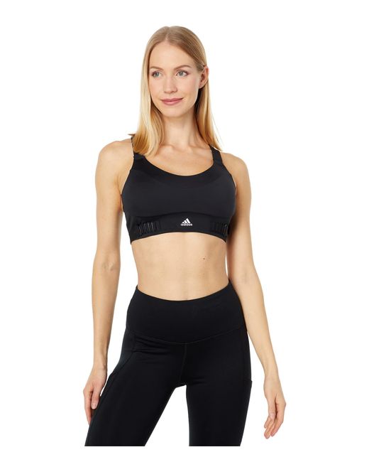 Adidas Black Fastimpact Luxe Run High Support Bra