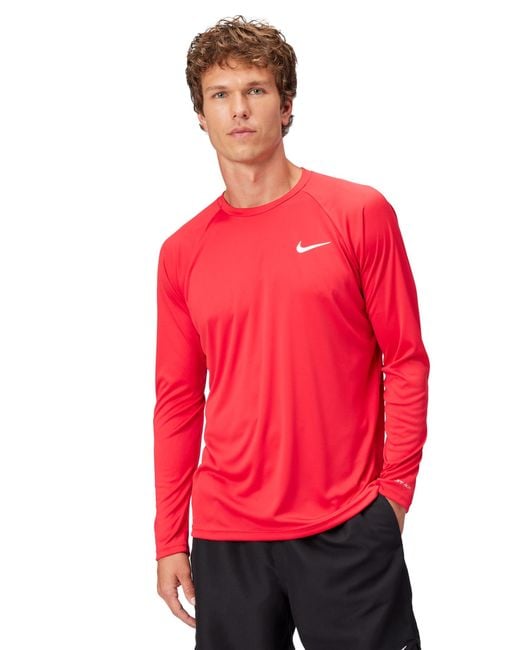 Nike Long-sleeve Hydroguard,university Red,large for men