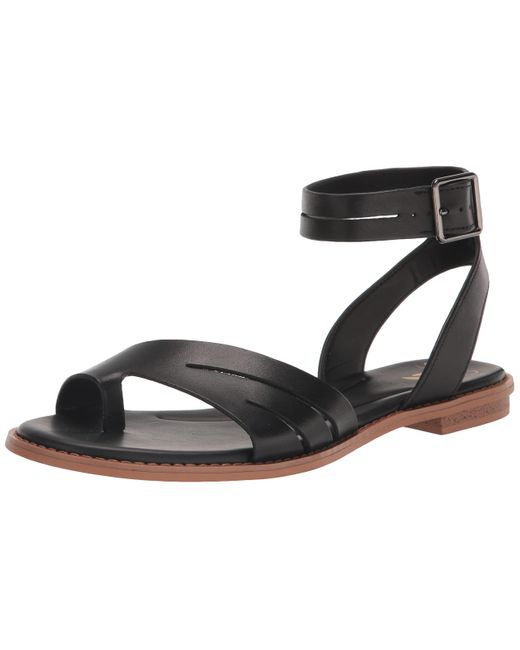 franco sarto black flat sandals