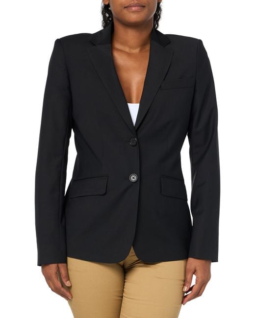 Brooks Brothers Black Regular Fit Two Button Notch Lapel Lightweight Explorer Wool Jacket