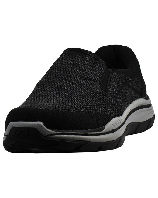 Expected 2.0-Arago Slip On Canvas Loafer di Skechers in Black da Uomo