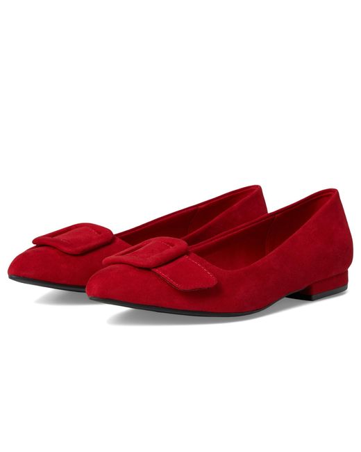 Anne Klein Red Ballet Flat Kalea