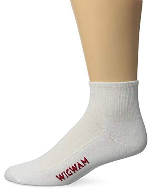Wigwam White Ironman Triathlete Pro Quarter Sock for men