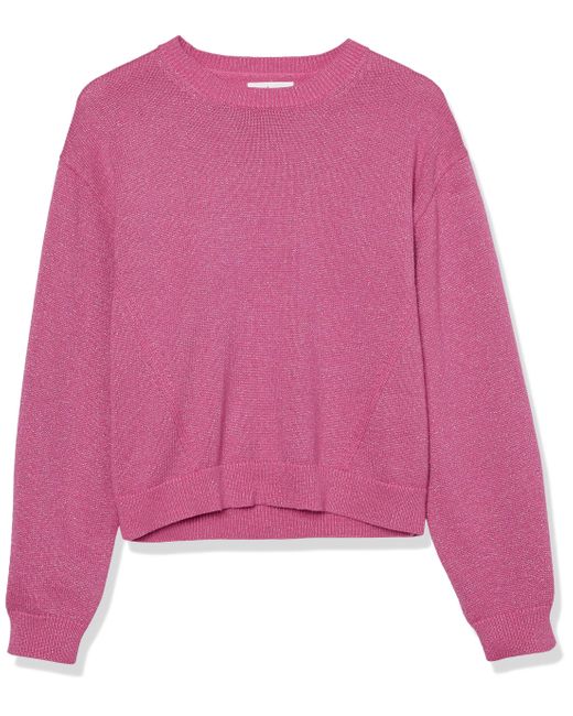 Velvet By Graham & Spencer Pink Hallie Crewneck Sweater