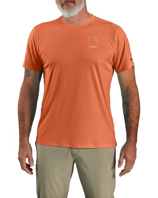 Carhartt Multicolor Force Sun Defender Lightweight Short-sleeve Logo Graphic T-shirt for men