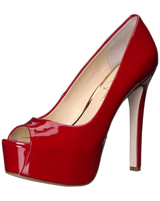 Jessica Simpson Carri Platform in Red Lyst