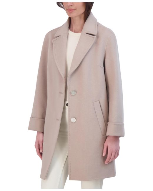 Tahari Gray Single Breasted Topper Peacoat Jacket
