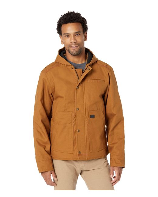 Wolverine Brown Mens Guardian Cotton Jacket Work Utility Outerwear for men