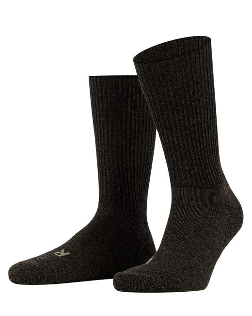 Falke Black Walkie Ergo U So Wool Plain 1 Pair Socks