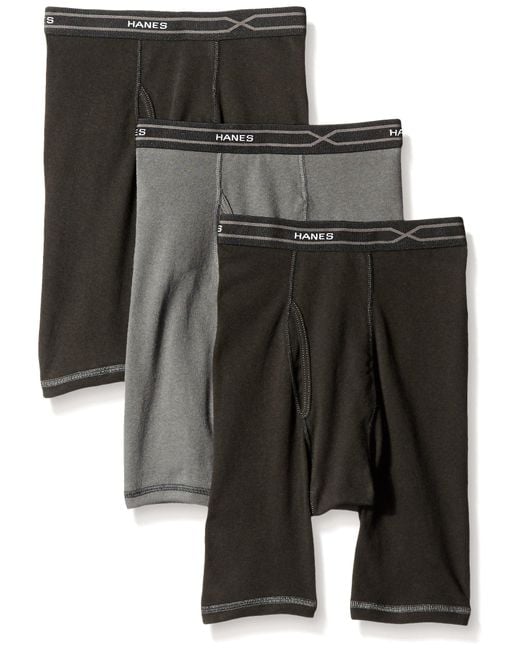 Hanes Sport Men's Air Mesh Long Leg Boxer Brief Underwear, X