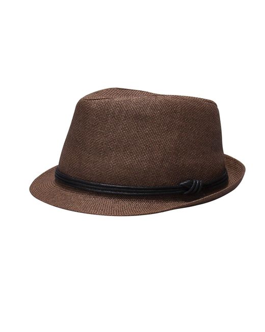 Levi's Brown Lightweight Fedora Panama Hat for men